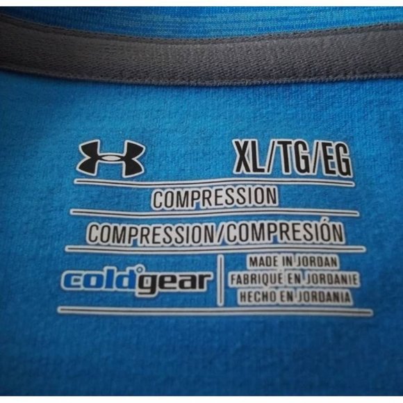 Under Armour® Cold Gear Heathered Compression Top Size XL - Picture 5 of 13